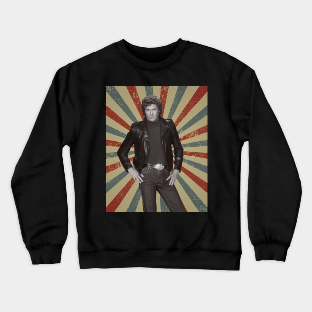 David Hasselhoff Crewneck Sweatshirt by LivingCapital 